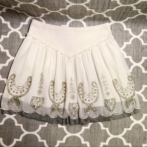 Free People Bead Boho Skirt